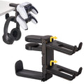 3-in-1 Under-Desk Headphone & Dual Controller Mount with Built-In Cable Clip