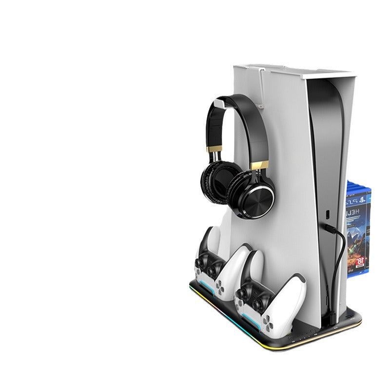PS5 Dual Fast-Charging Station with RGB Base & Headset Stand